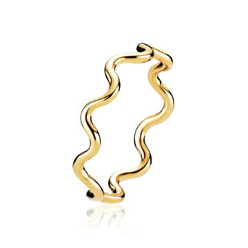 Sistie - Young One snake slim ring forgyldt